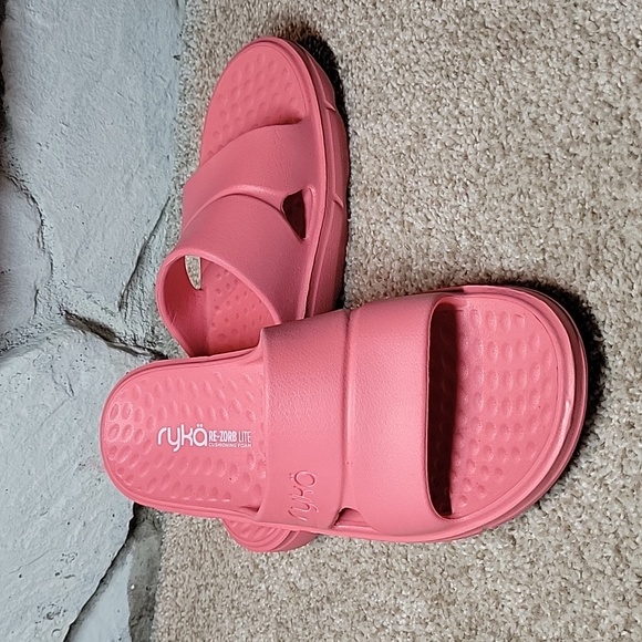 Ryka Restore ReZorb Lite Slide Sandals Women's 8M Pink New No Box - Picture 2 of 6